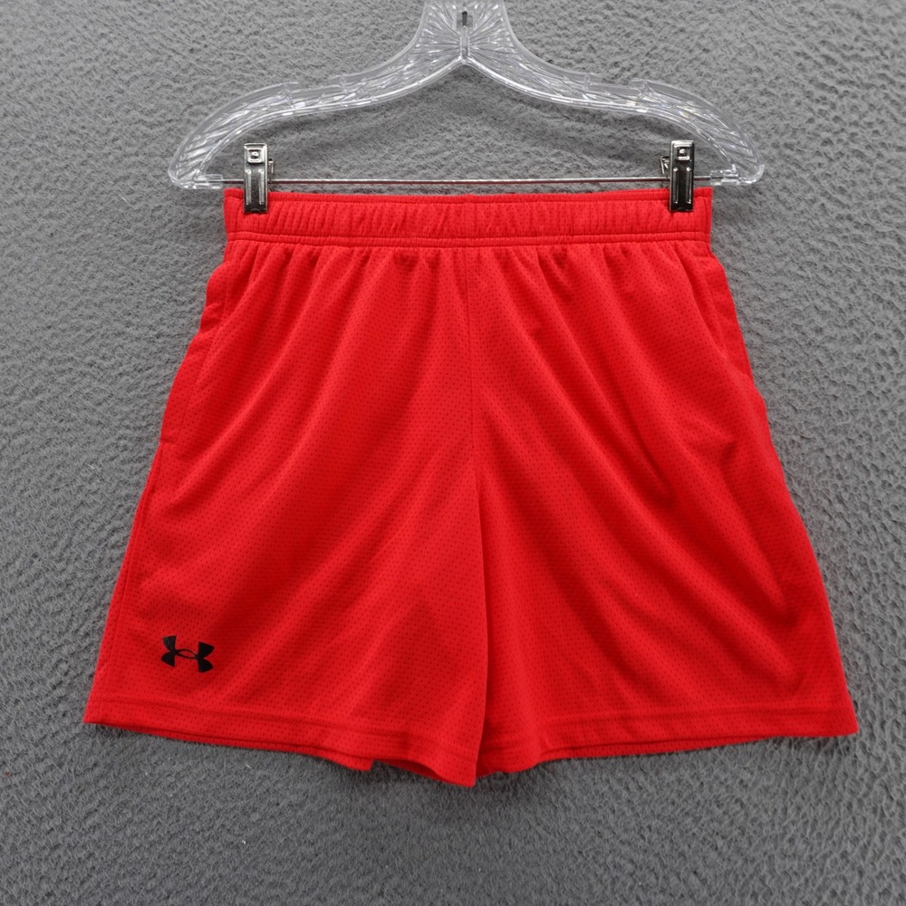 Under‎ Armour Boys Red Tech Mesh Shorts Youth Large YL NWT 1387348